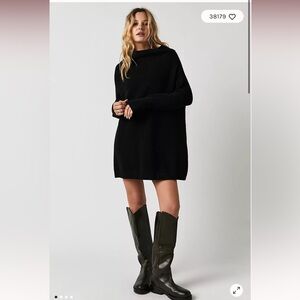 Ottoman slouchy tunic sweater free people black